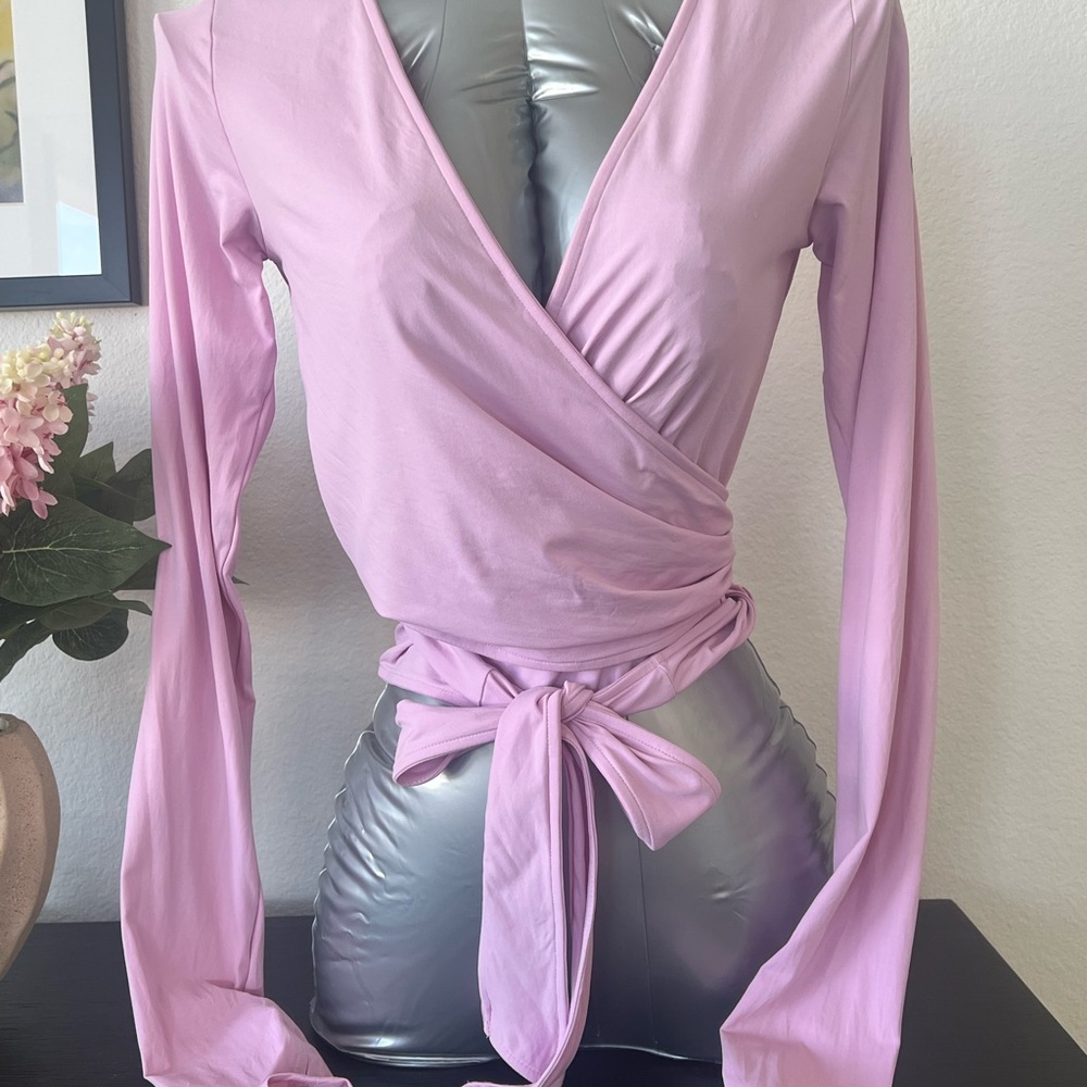 Lavender Wrap Top